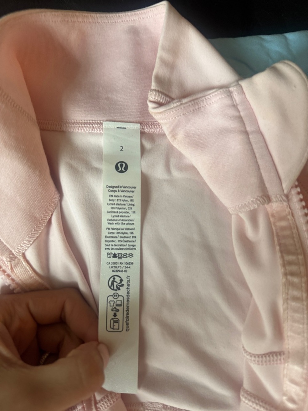Lululemon Strawberry Milkshake Cropped Define Jacket size 2 - Picture 2 of 2